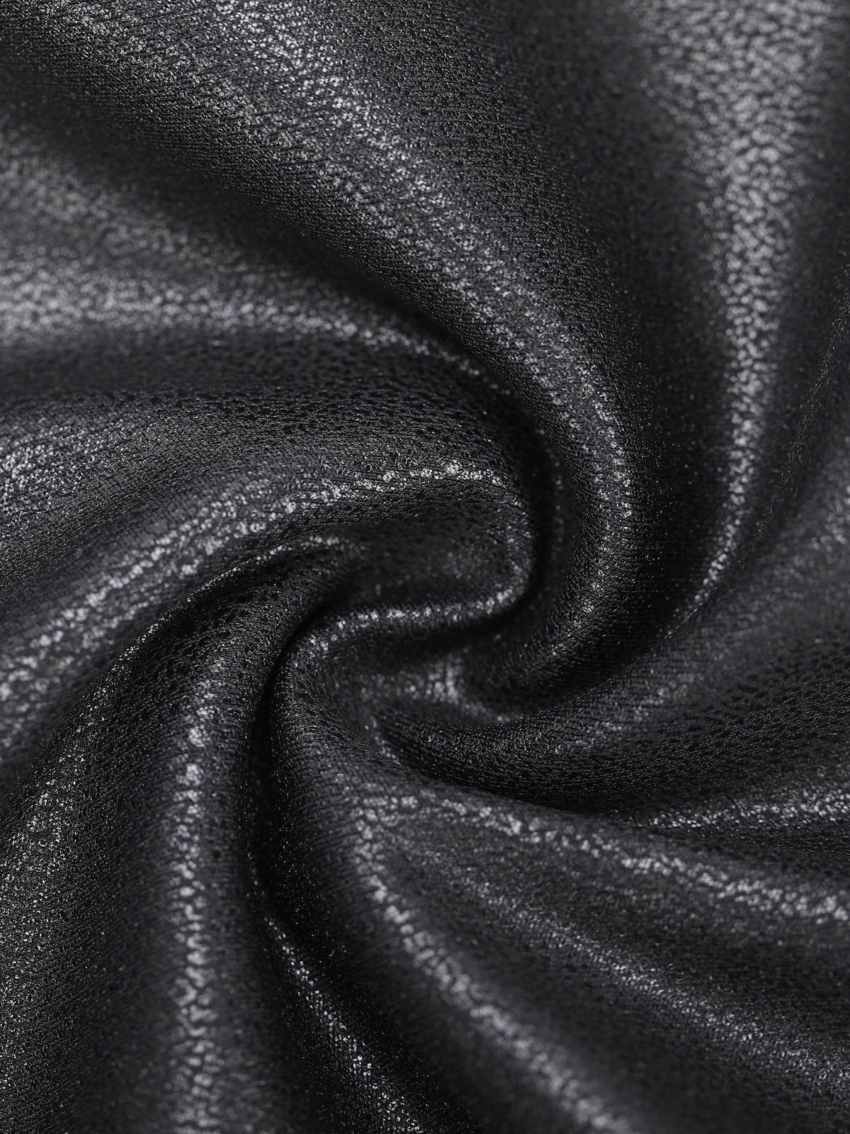 Shapewear Long Sleeve V-Neck Faux Leather Sculpting Bodysuit
