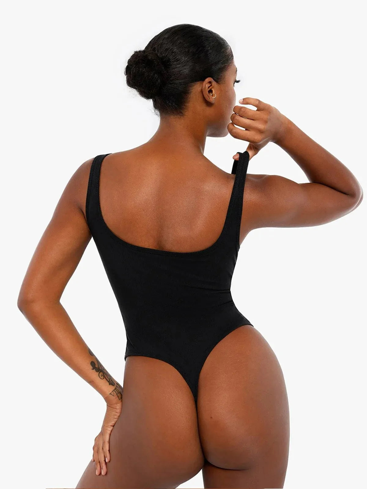 Shapewear Modal Tummy Control Inner Lace Bodysuit