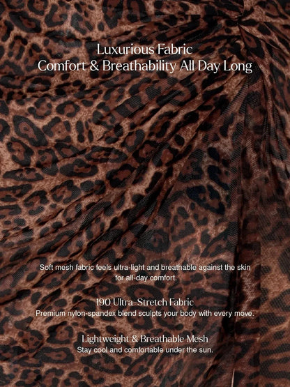 Bias Twist Mesh Design Sarong Coverup