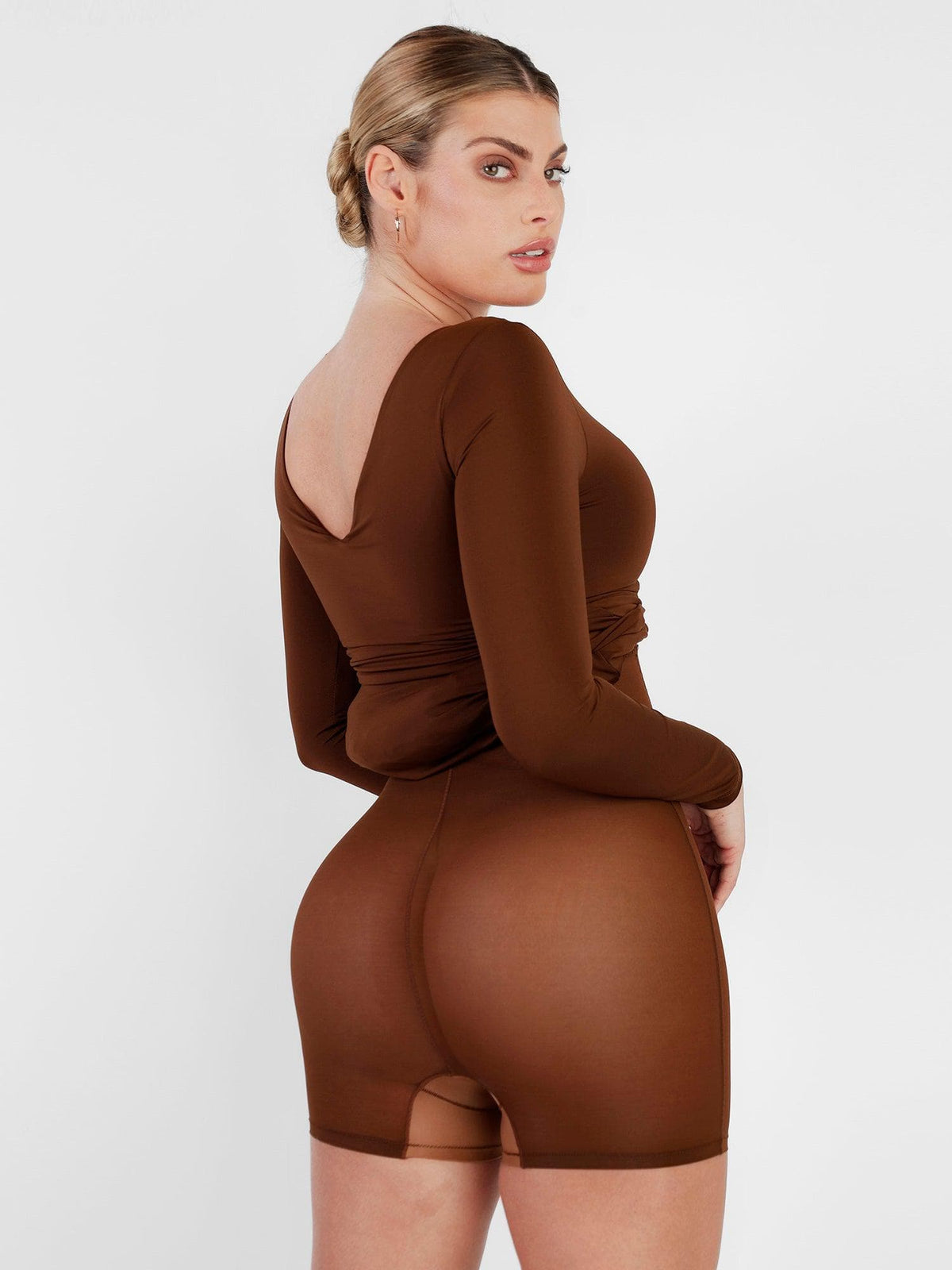 The Shapewear Dresses Long Sleeve Split