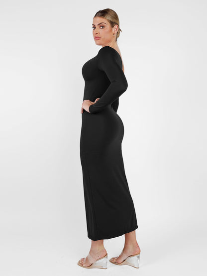 The Shapewear Dresses Long Sleeve Split