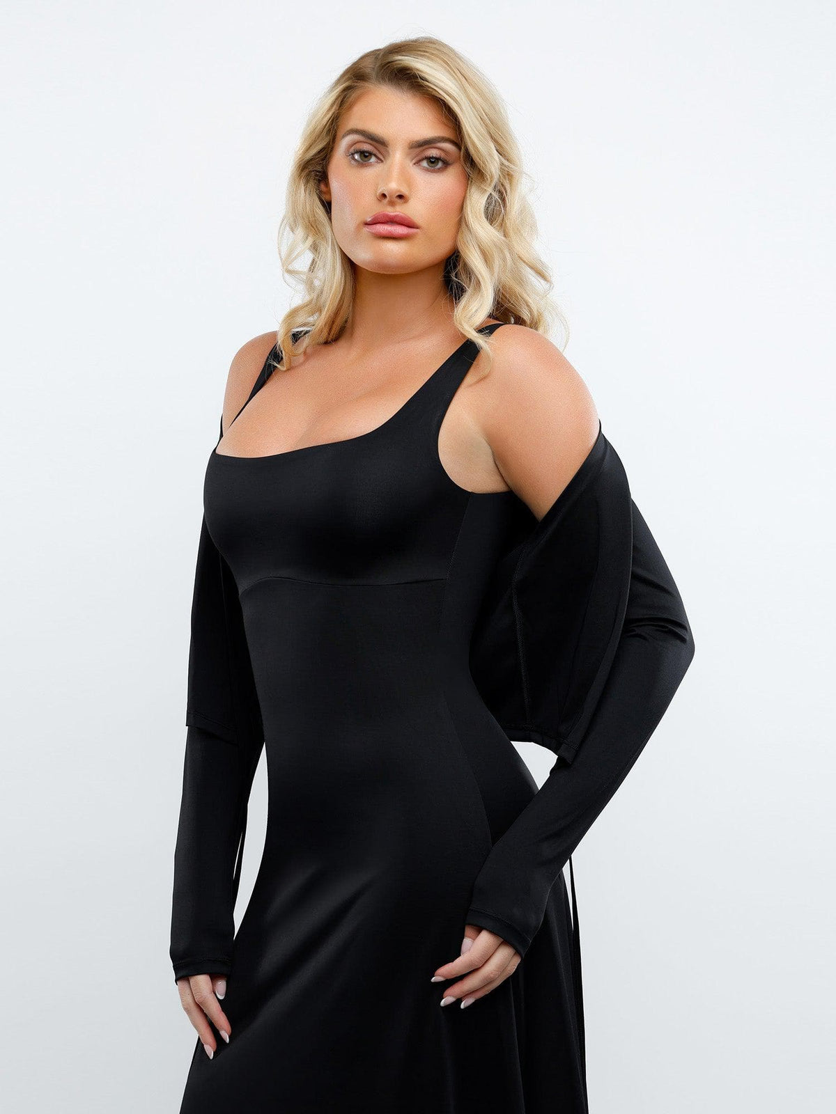 Shapewear Sleeveless A-Line Maxi or Wrap Cardigan or Set