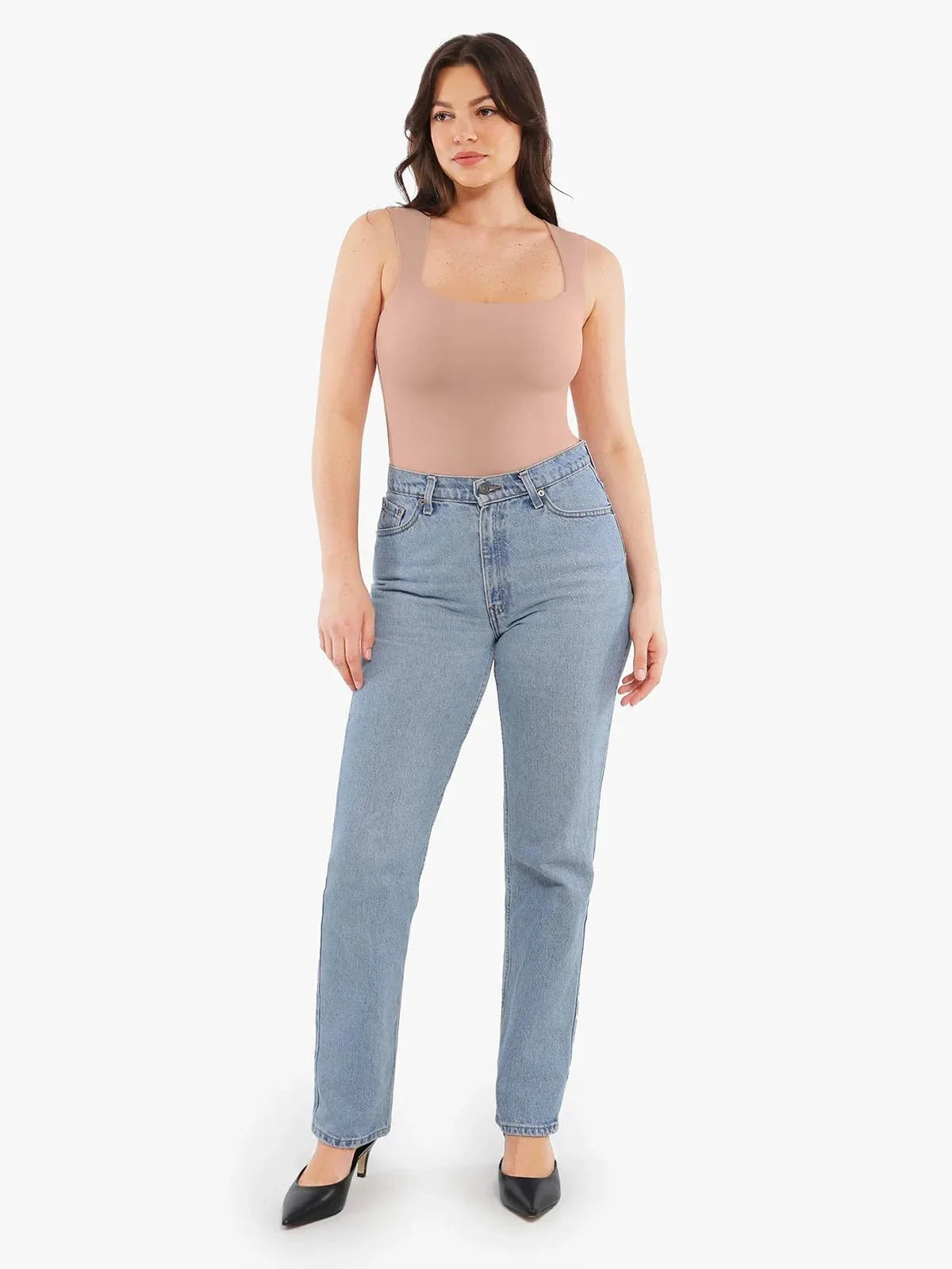 Cloud-Touch Double-Layer Sleeveless Shaping Top