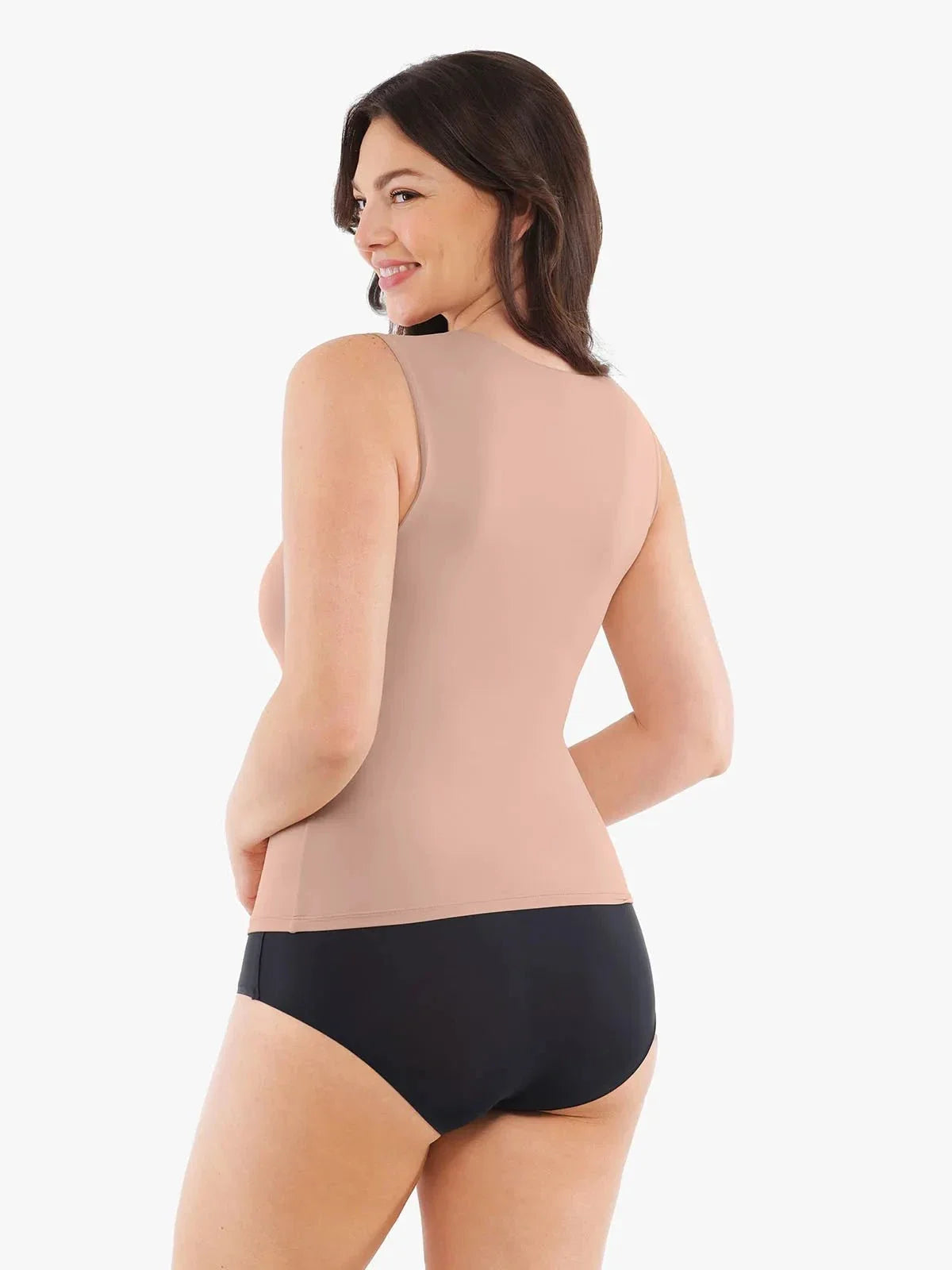 Cloud-Touch Double-Layer Sleeveless Shaping Top