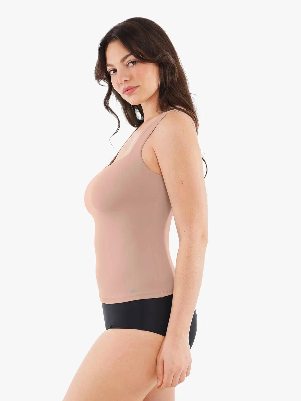 Cloud-Touch Double-Layer Sleeveless Shaping Top