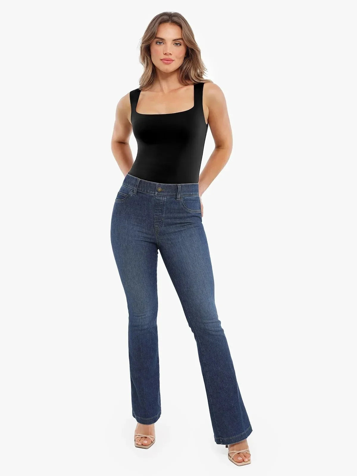 Cloud-Touch Double-Layer Sleeveless Shaping Top