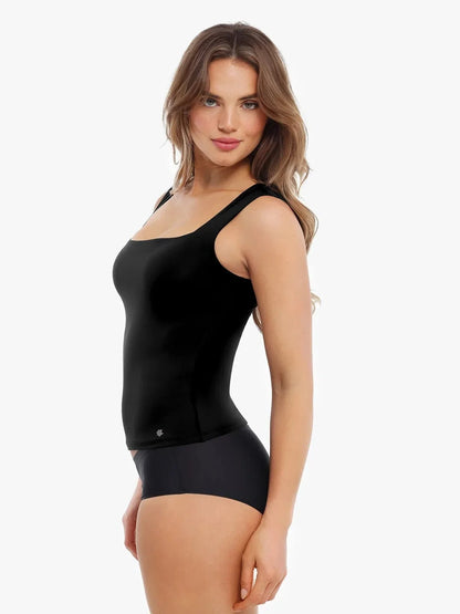 Cloud-Touch Double-Layer Sleeveless Shaping Top