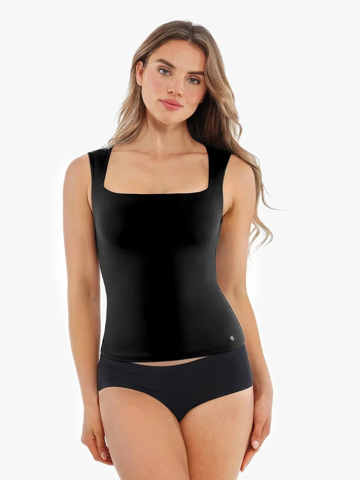 Cloud-Touch Double-Layer Sleeveless Shaping Top