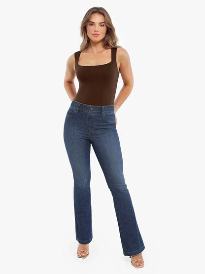 Cloud-Touch Double-Layer Sleeveless Shaping Top