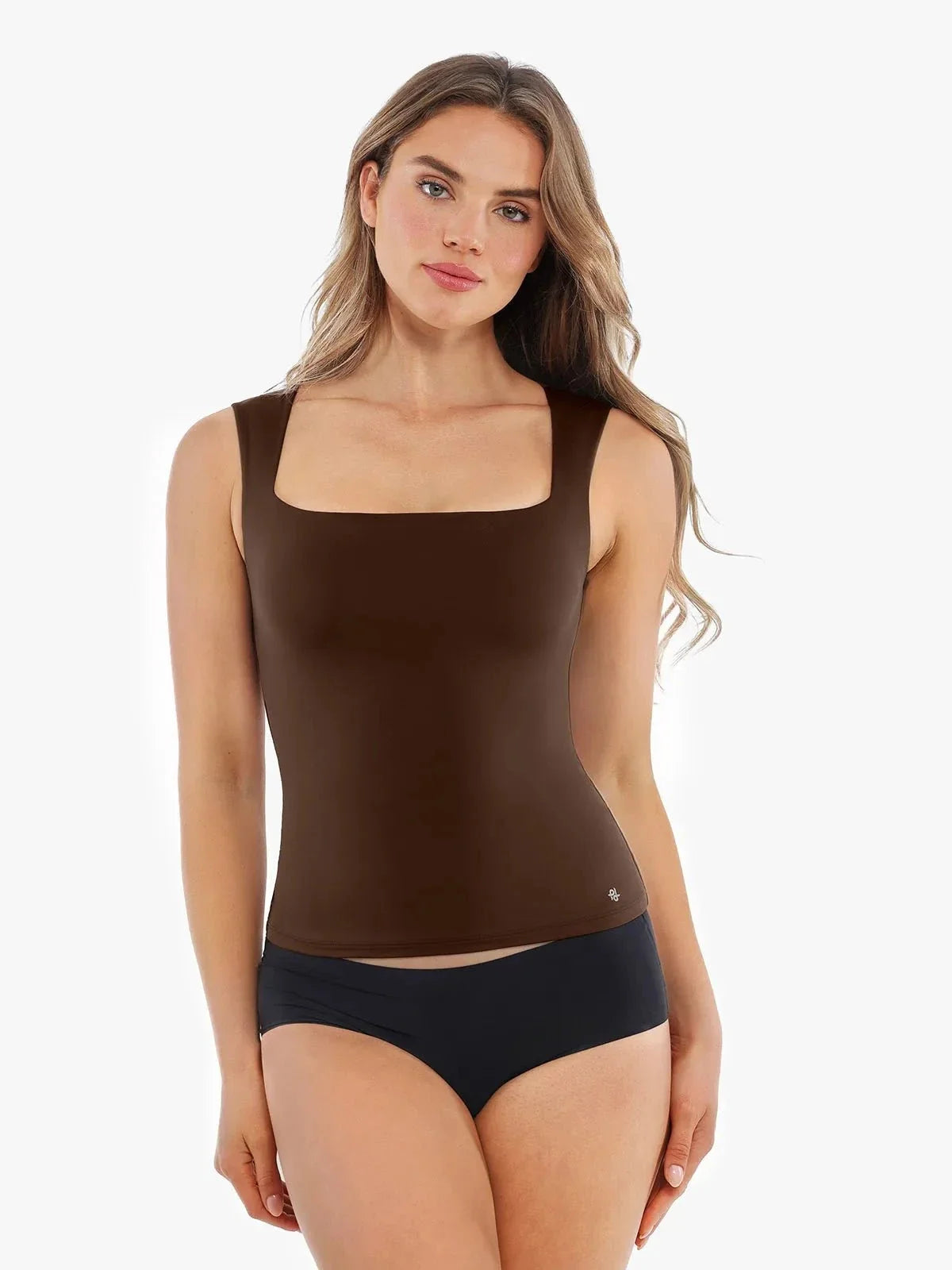 Cloud-Touch Double-Layer Sleeveless Shaping Top
