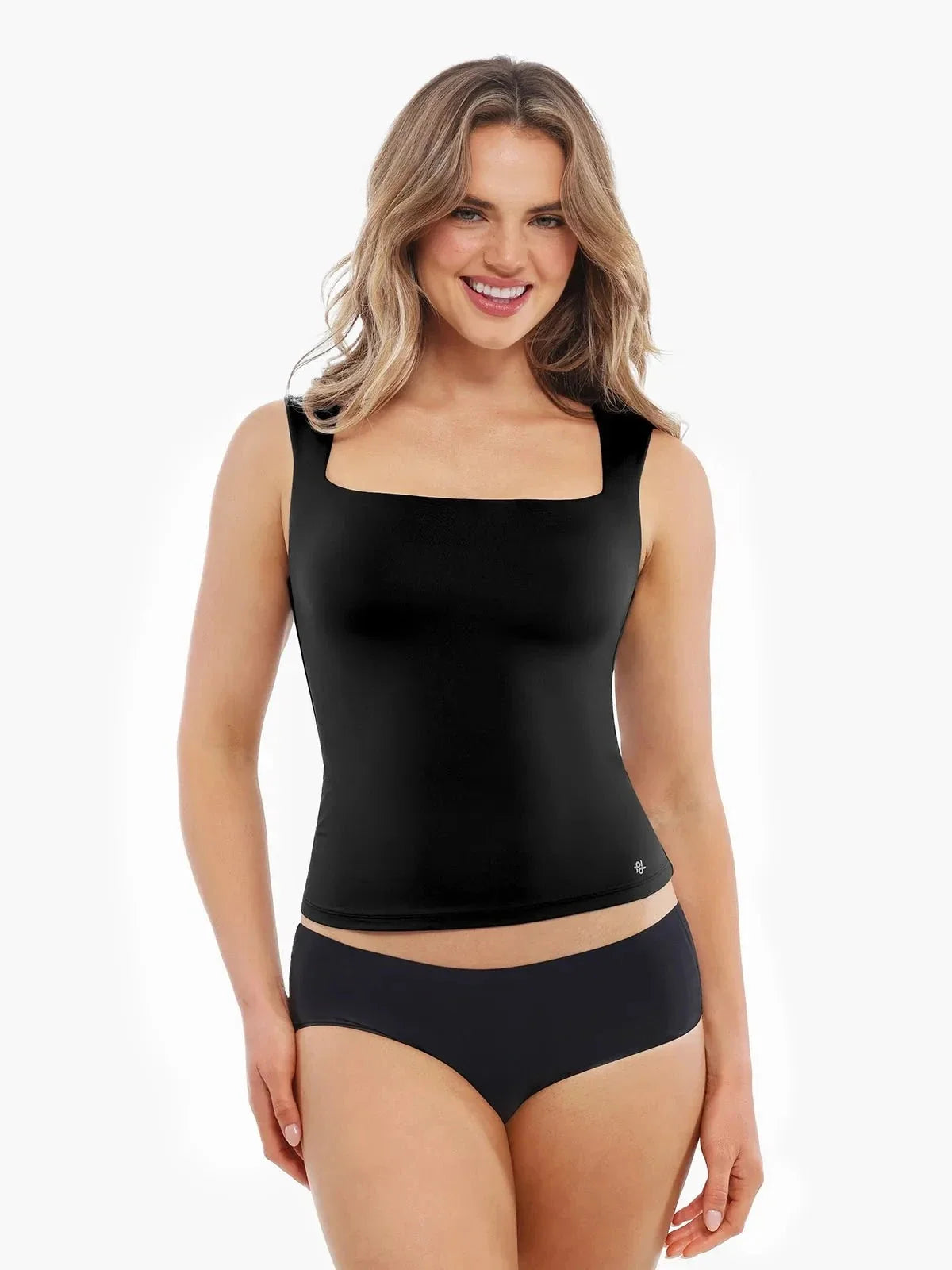 Cloud-Touch Double-Layer Sleeveless Shaping Top