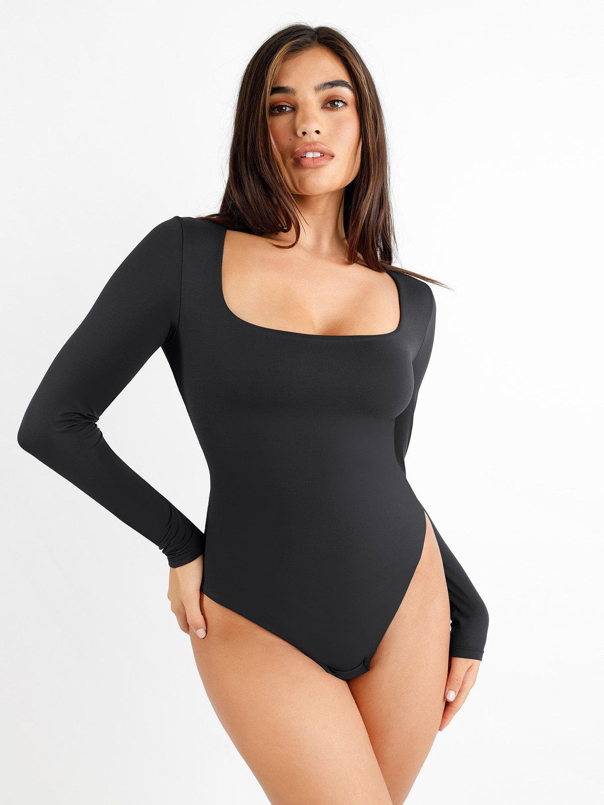 Shapewear Long Sleeve Seamless Bodysuit