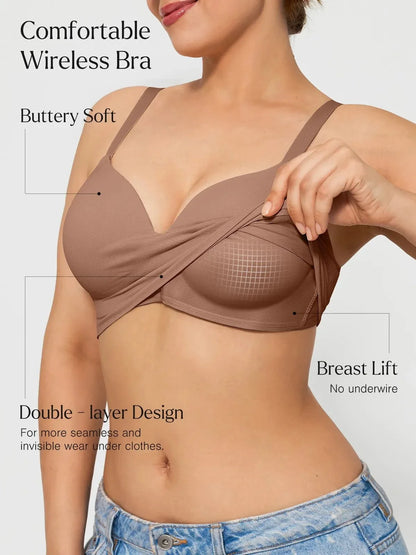 ContourLift™ Seamless Wireless Shaping Push Up Bra