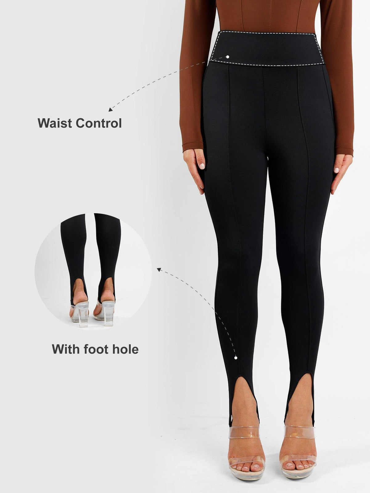 Shapewear In-Control High Rise Stirrup Leggings