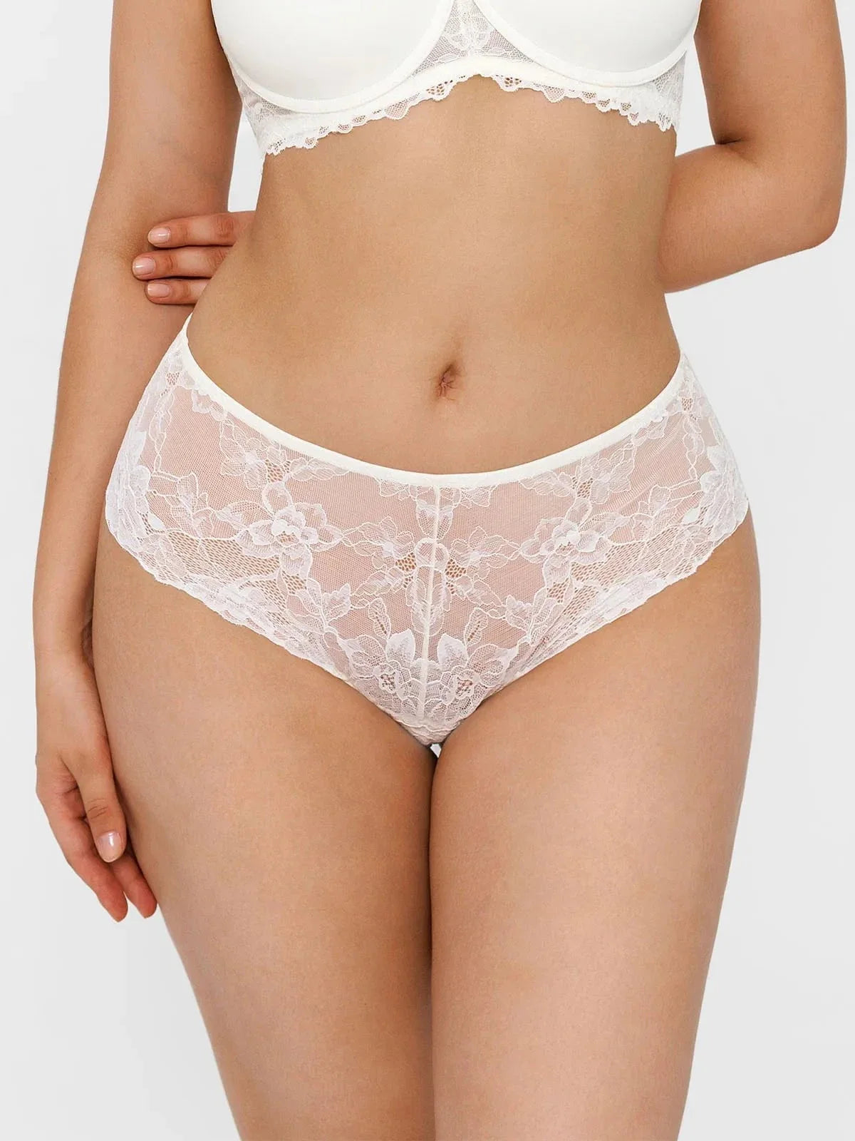 Mid-Rise Lace Brief