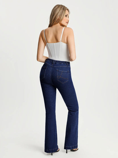 Sculpting High-Rise Stretch Flare Jeans
