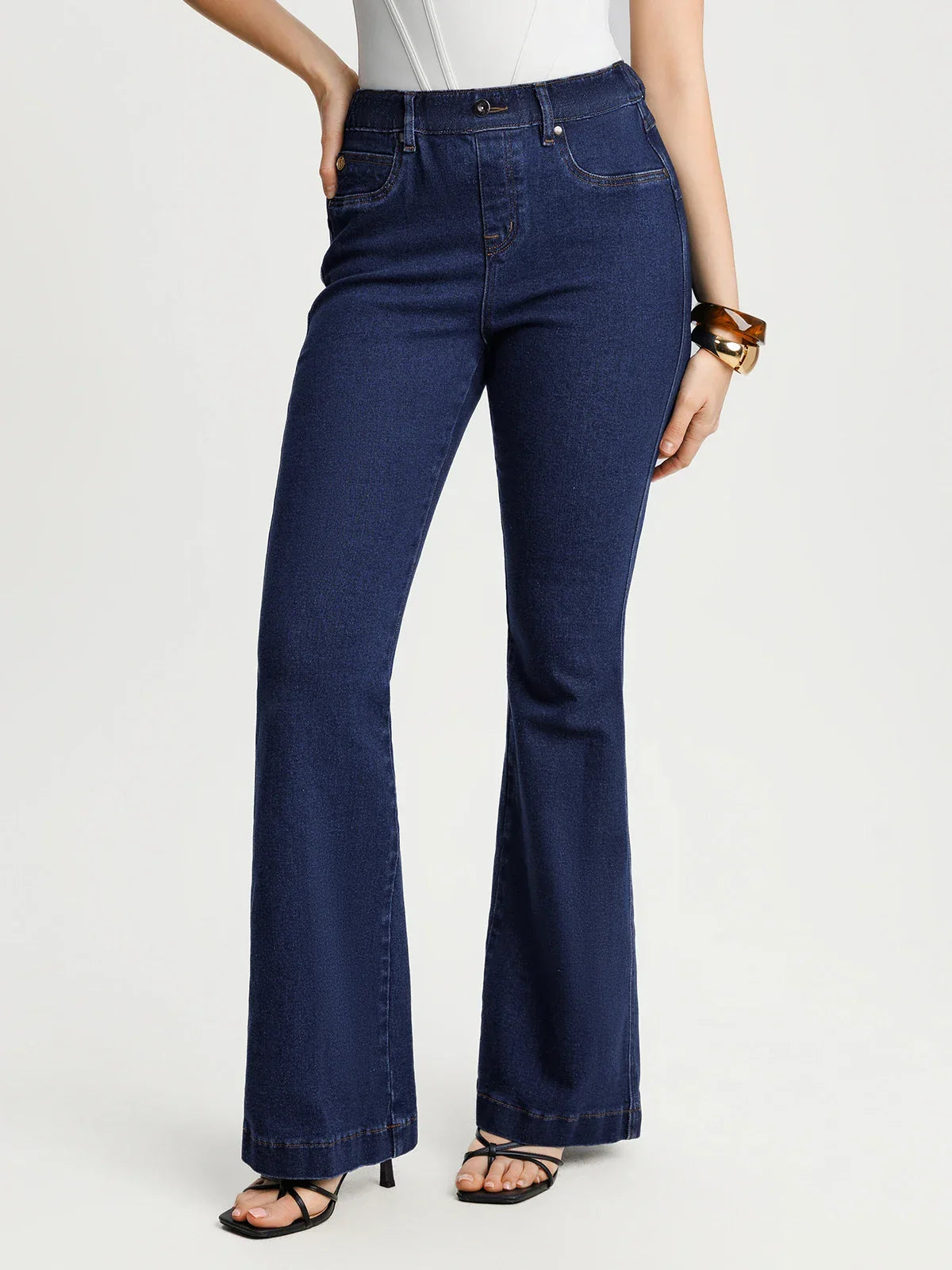 Sculpting High-Rise Stretch Flare Jeans
