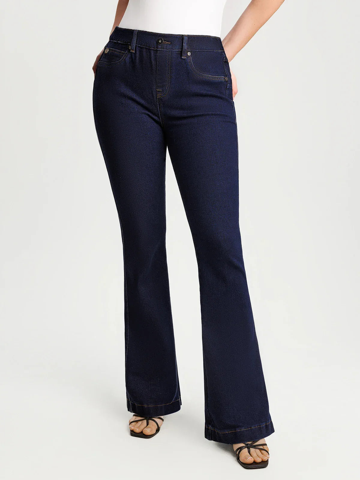 Sculpting High-Rise Stretch Flare Jeans