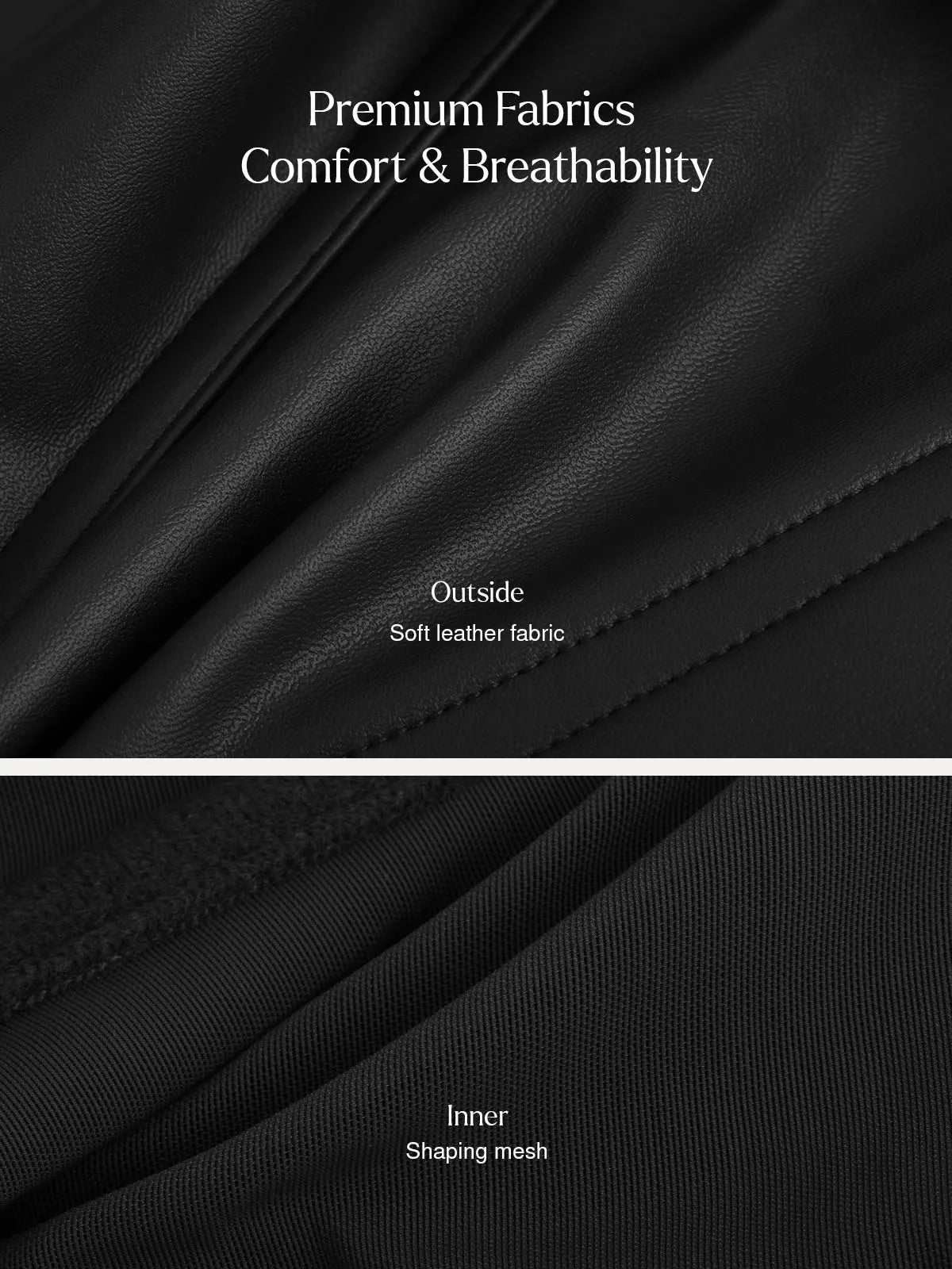 Sculpting Leather Corset Boned Waist Cincher
