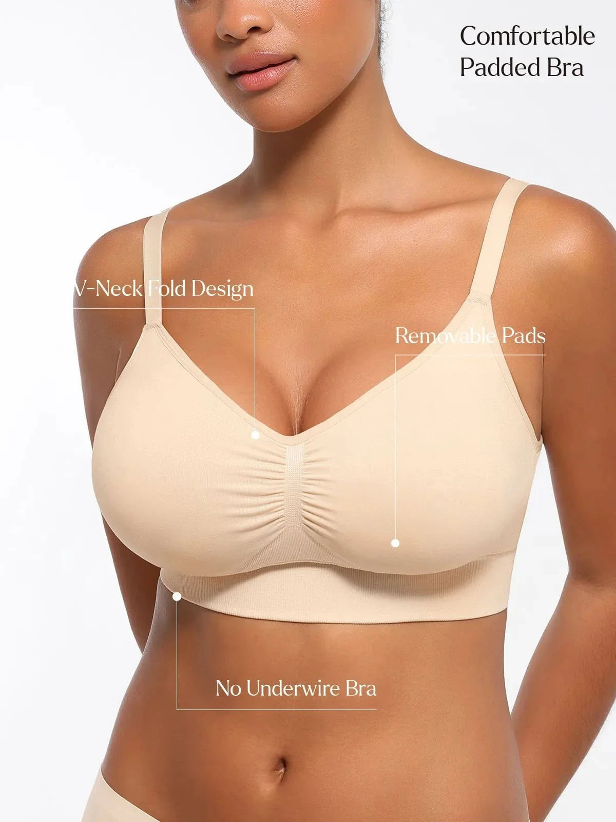 Seamless Comfort Removable Pad Everyday Bra