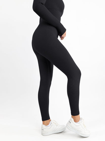 Shapewear Long Sleeve Seamless Thumb Hole Jumpsuit