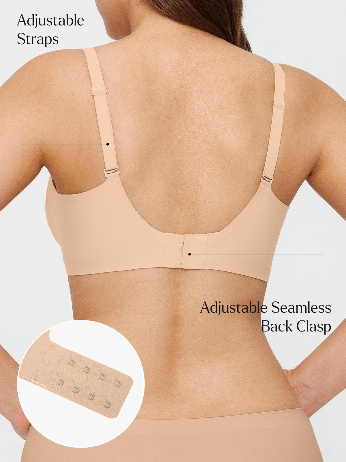 Seamless Wireless Jelly Comfort Plunge Bra