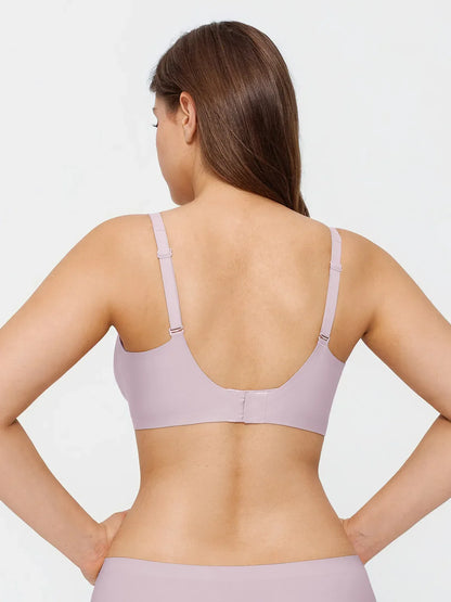 Seamless Wireless Jelly Leopard Contour Minimizer Support Bra