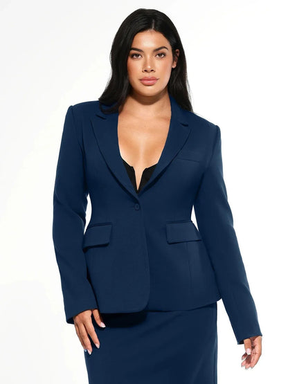Shape-Sculpting Fitted Blazer