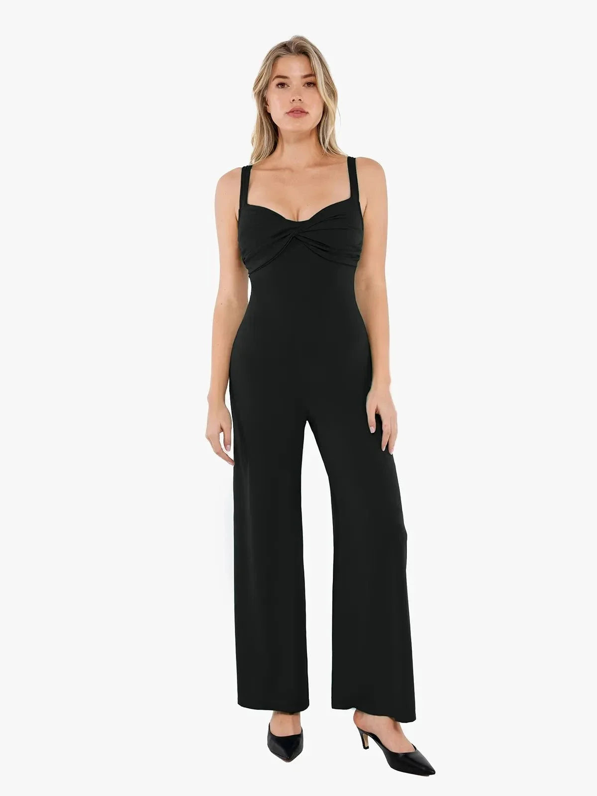 Shapewear Bias Twist Smooth Sculpting Jumpsuit