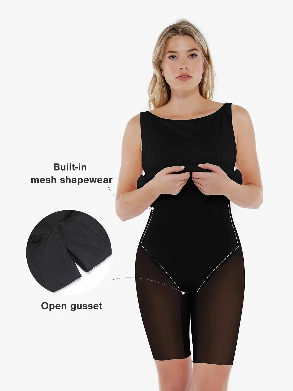 Shapewear Boatneck Draped Sculpting Maxi Dress