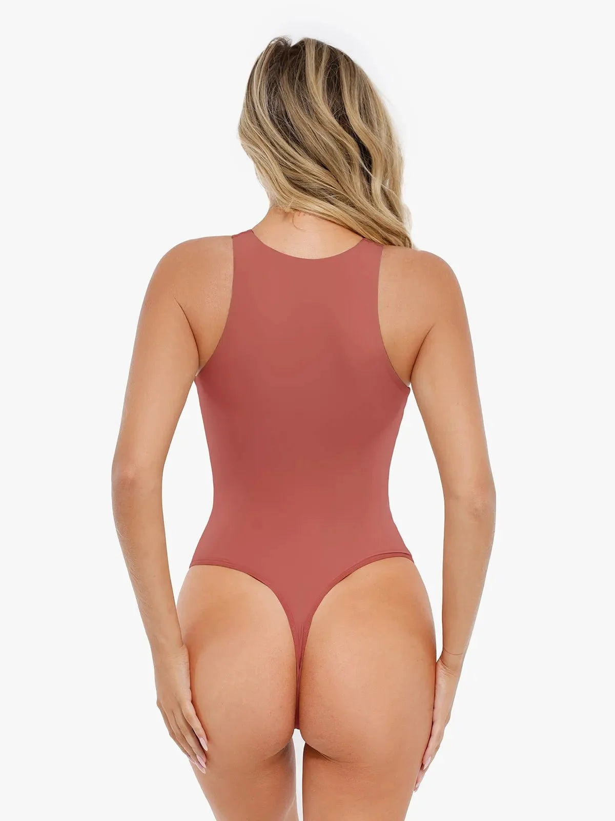 Shapewear Round Neck Sleeveless Cutaway Bodysuit