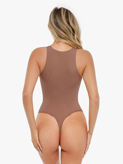 Shapewear Round Neck Sleeveless Cutaway Bodysuit