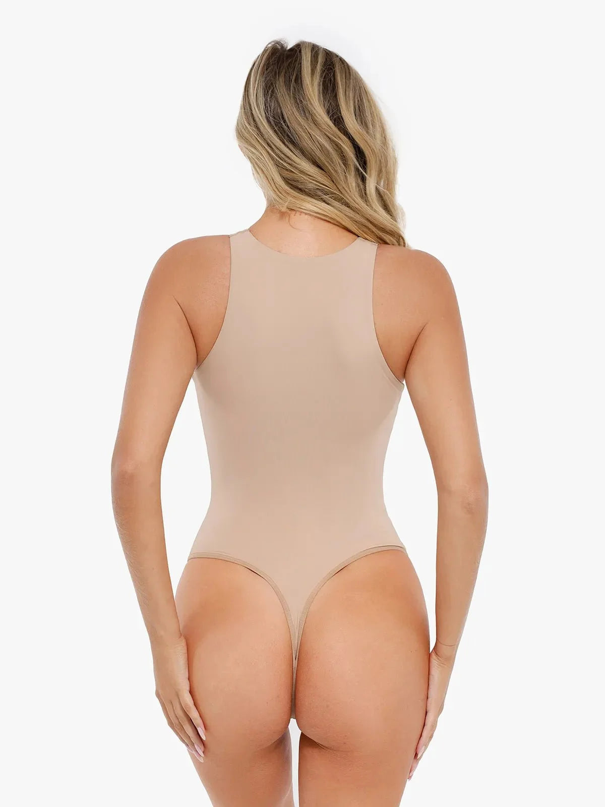 Shapewear Round Neck Sleeveless Cutaway Bodysuit