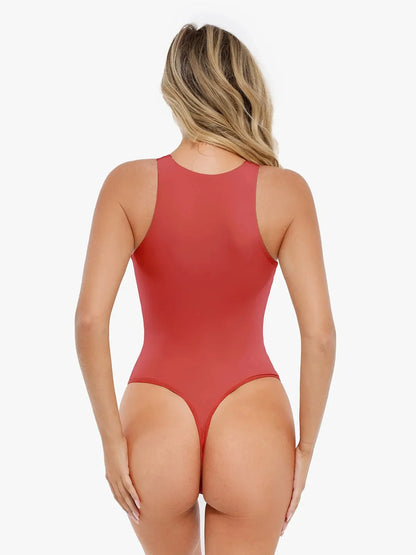 Shapewear Round Neck Sleeveless Cutaway Bodysuit