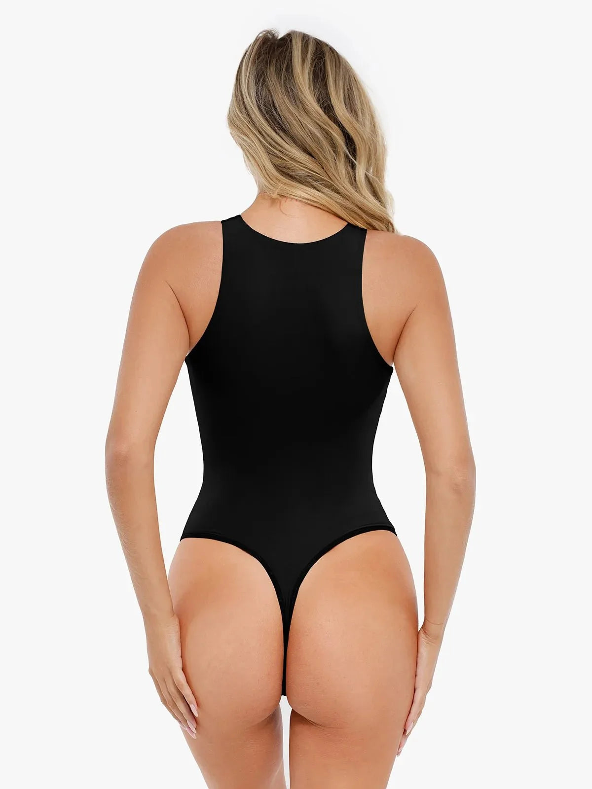 Shapewear Round Neck Sleeveless Cutaway Bodysuit