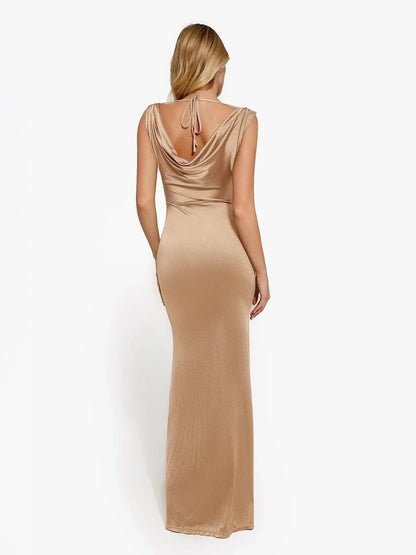 Shapewear Convertible Shine Sculpting Maxi Mermaid Dress