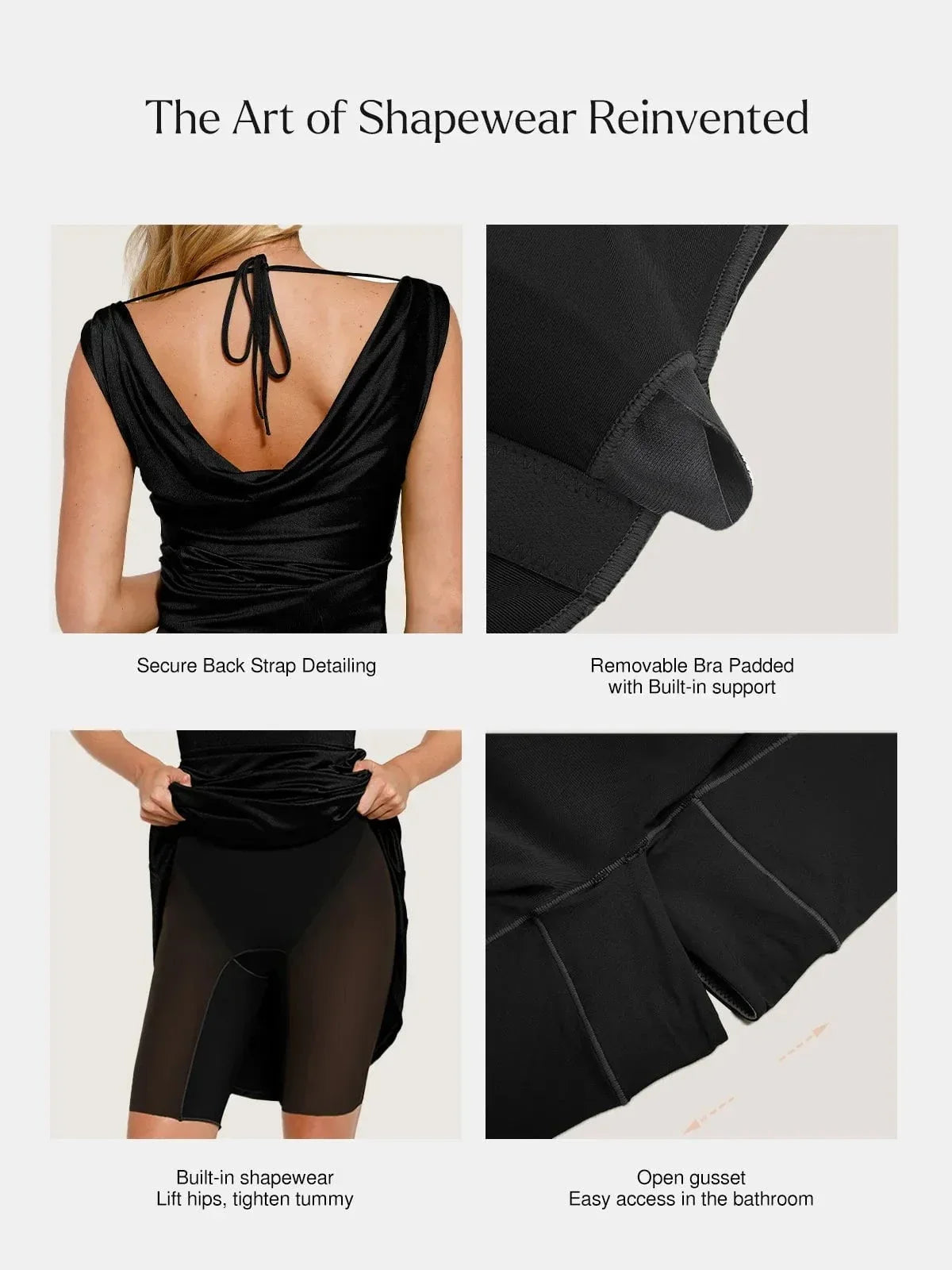 Shapewear Convertible Shine Sculpting Maxi Mermaid Dress
