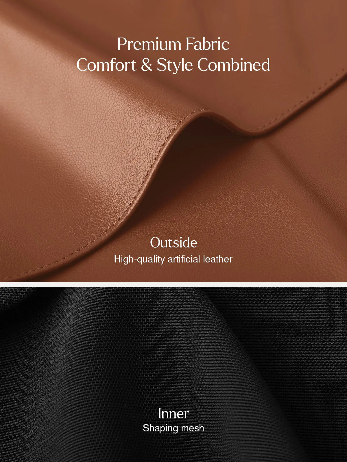 Shapewear Faux Leather High-Waisted Skort