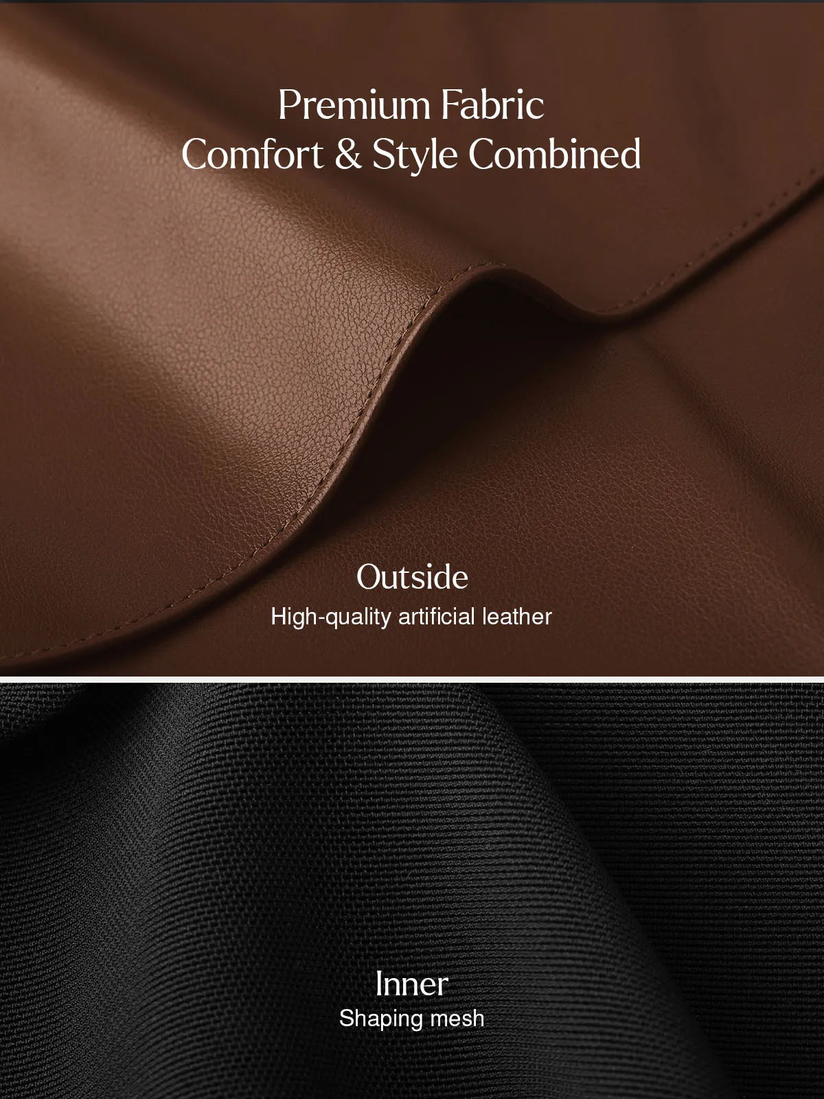 Shapewear Faux Leather High-Waisted Skort