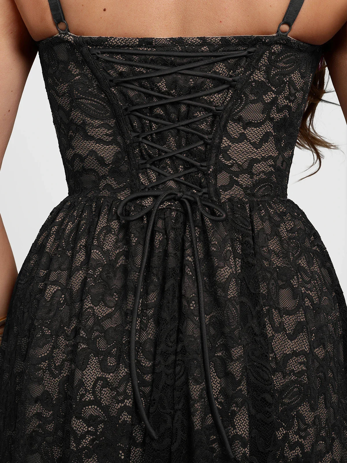 Shapewear Lace Corset A-Line Maxi Dress