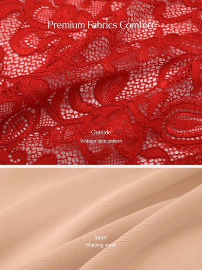 Shapewear Lace Corset A-Line Maxi Dress