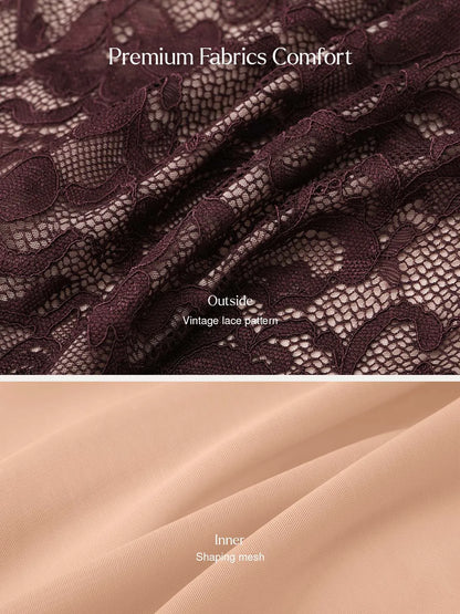 Shapewear Lace Corset A-Line Maxi Dress
