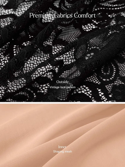 Shapewear Lace Corset A-Line Maxi Dress