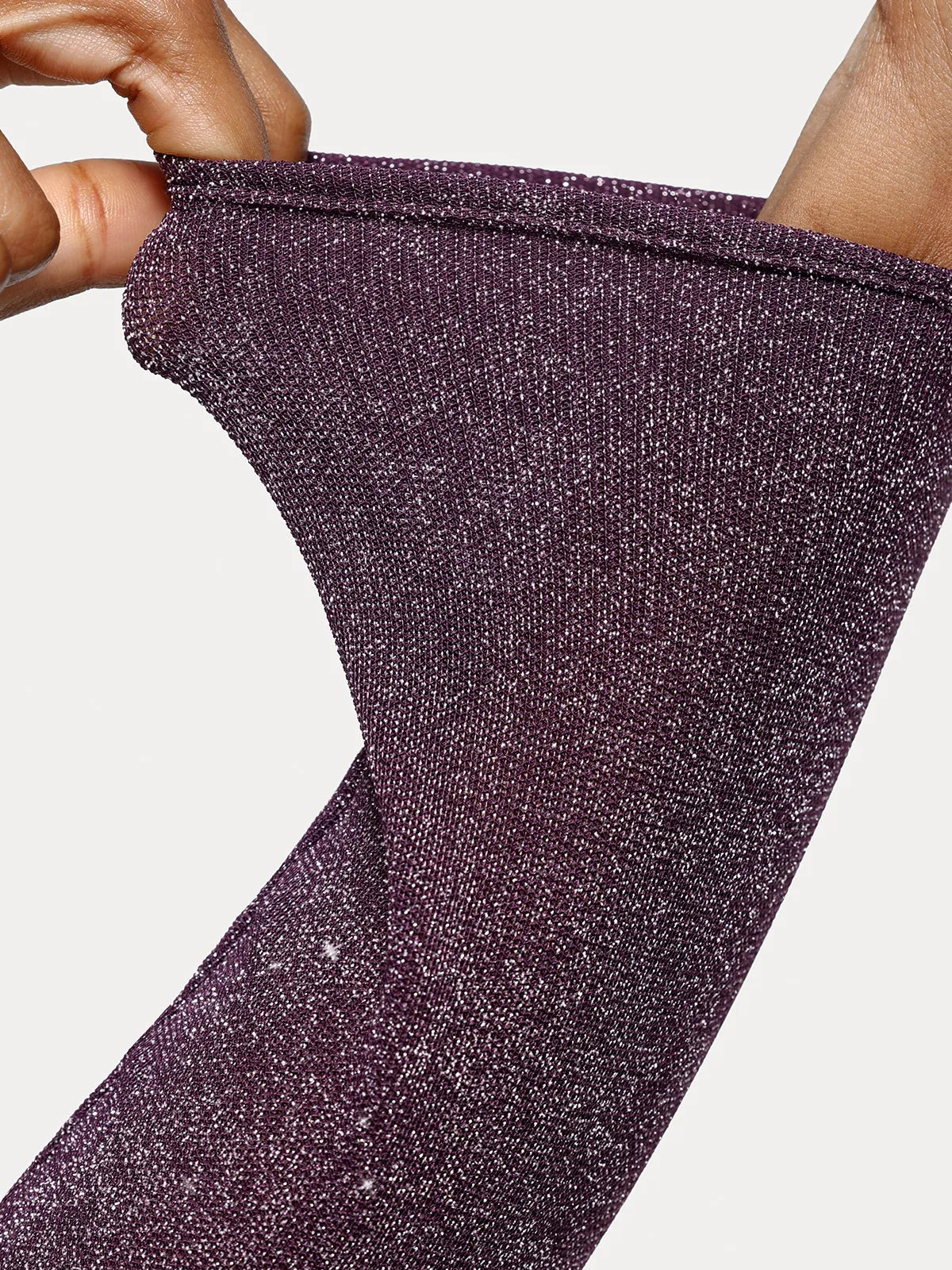 Shapewear Metallic Knit Long Sleeve Slimming Bodysuit
