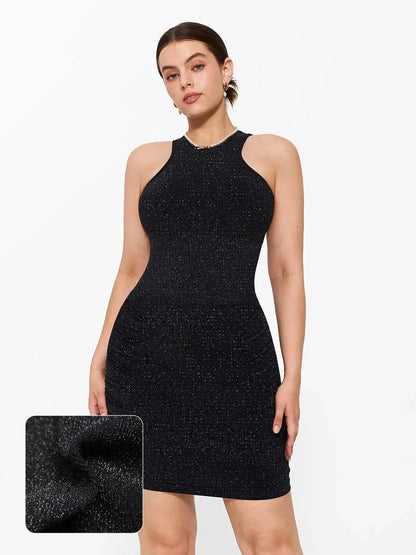 Shapewear Metallic Sculpting Dress