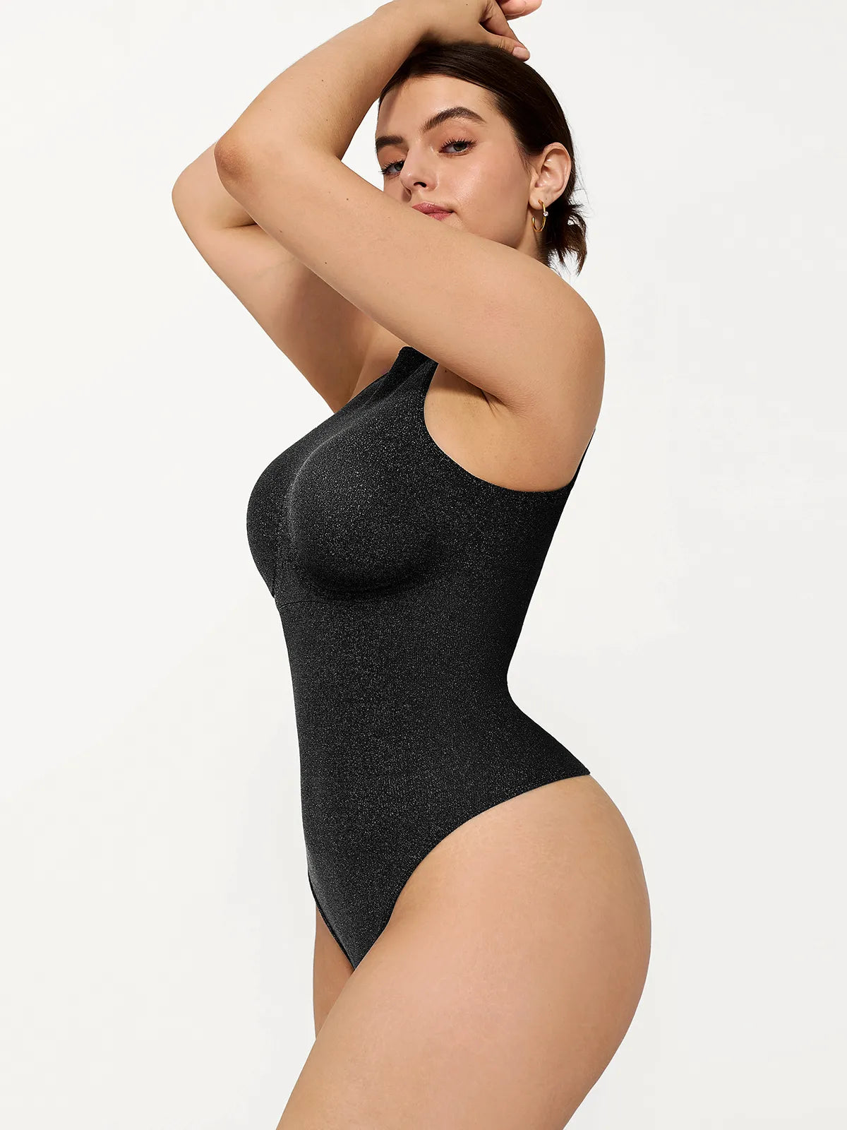 Shapewear Seamless Metallic Tummy-Control Bodysuit
