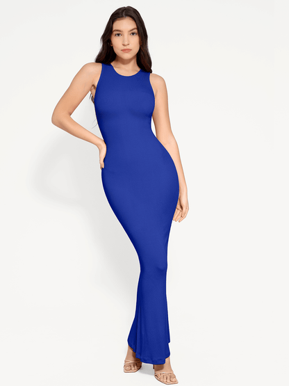 Shapewear Crew Neck Modal Sleeveless Slimming Maxi Dress