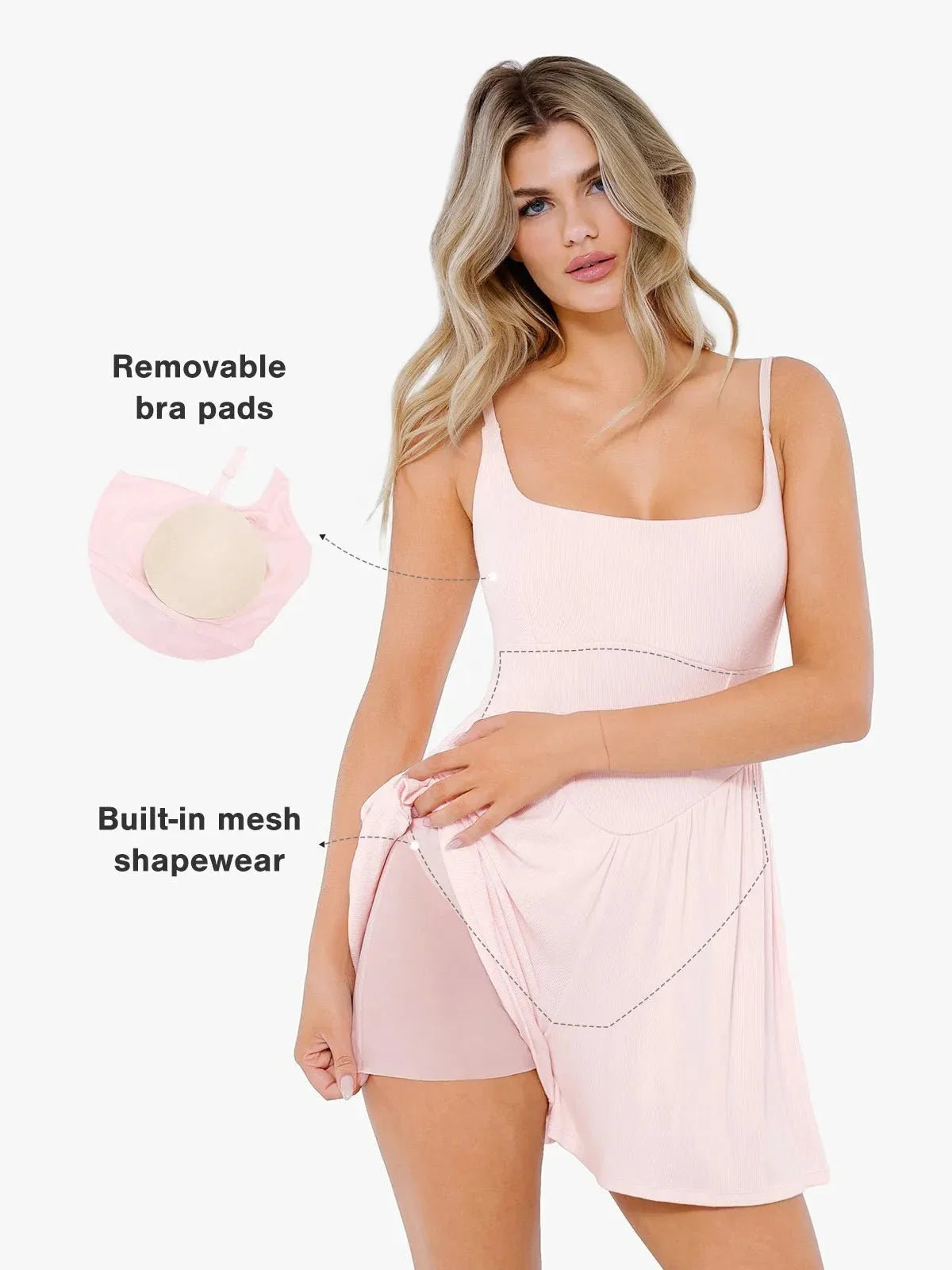Shapewear Modal Tummy Control Wide-Leg Romper