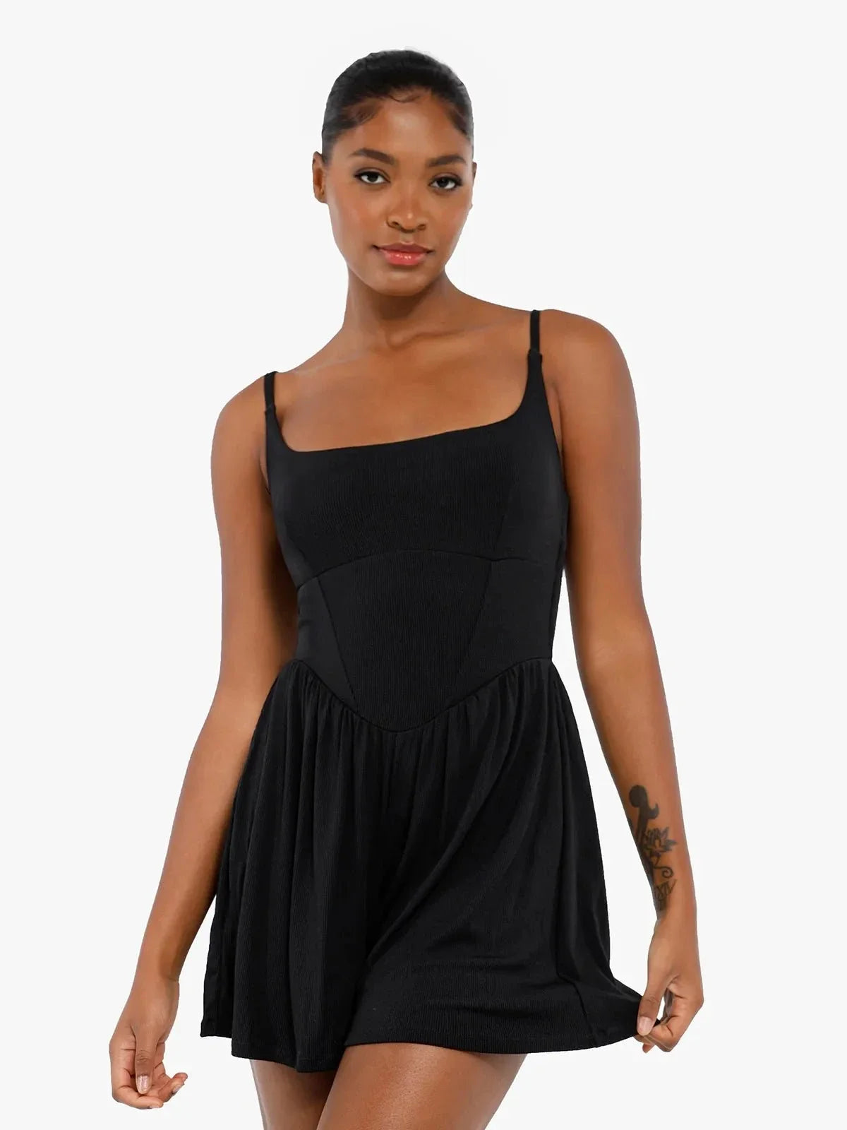 Shapewear Modal Tummy Control Wide-Leg Romper