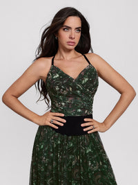 Forest Green Floral